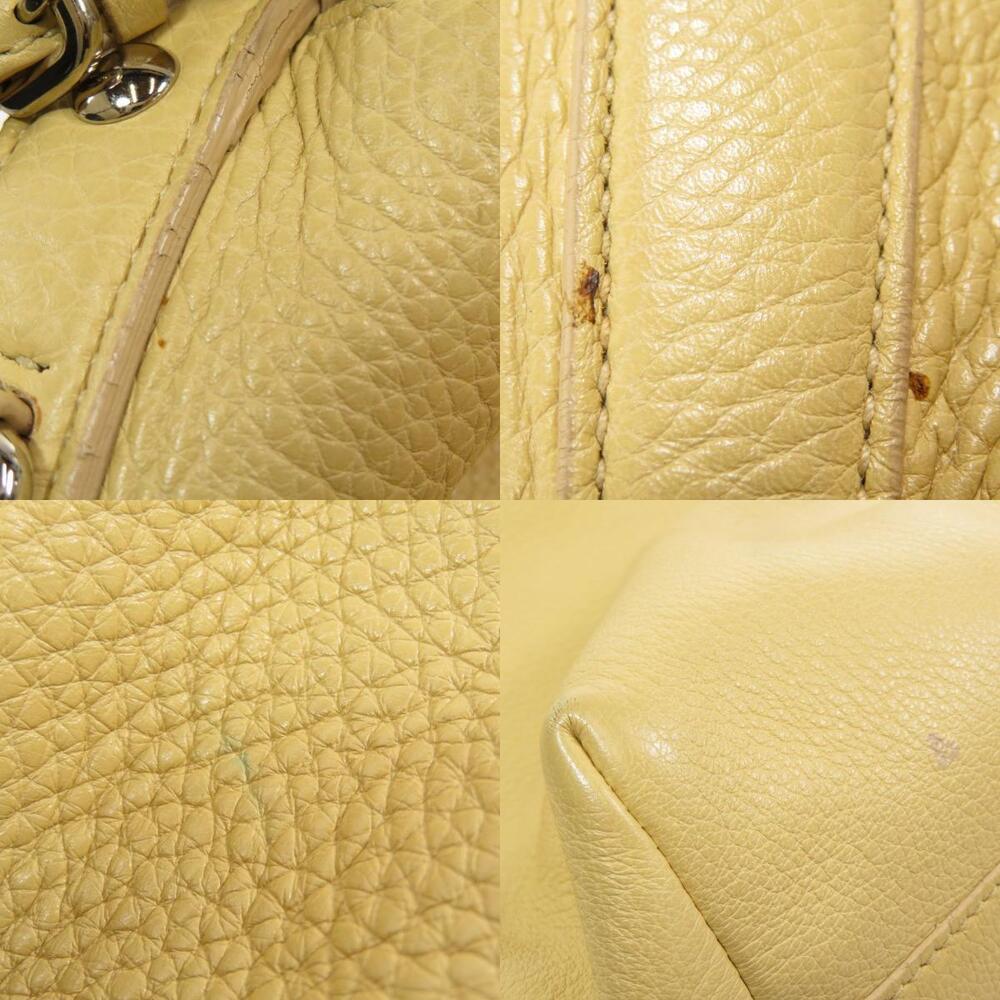Prada Naturale Vitello Daino leather hobo bag Yellow - Picture 9 of 11